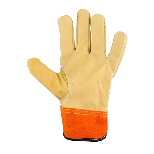 Surtek 137413 Guantes Cortos de Operador Piel de Res