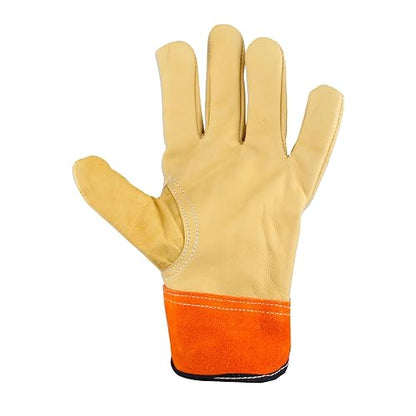 Surtek 137413 Guantes Cortos de Operador Piel de Res