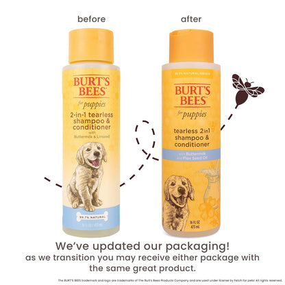 Burts Bee 2in1 Tearless Puppy Shampoo, 16-Ounce