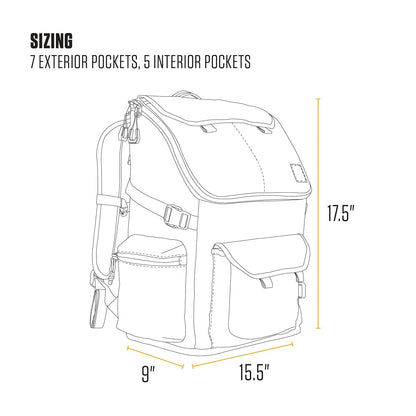 Carhartt - Mochila de nailon de 35 l, resistente al agua, con funda para portátil de 15 pulgadas
