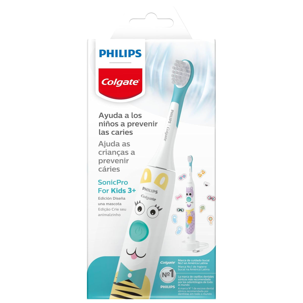 Colgate Philips Sonicpro 10 KIds Cepillo de dientes eléctrico | 31.000 Movimientos por Minuto, Seguro y Suave Para los Dientes de los niños, Funcional con App Interactiva de Cepillado
