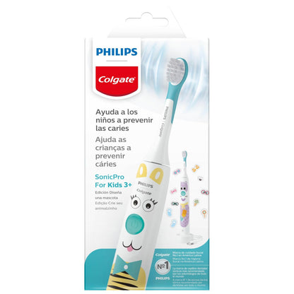 Colgate Philips Sonicpro 10 KIds Cepillo de dientes eléctrico | 31.000 Movimientos por Minuto, Seguro y Suave Para los Dientes de los niños, Funcional con App Interactiva de Cepillado