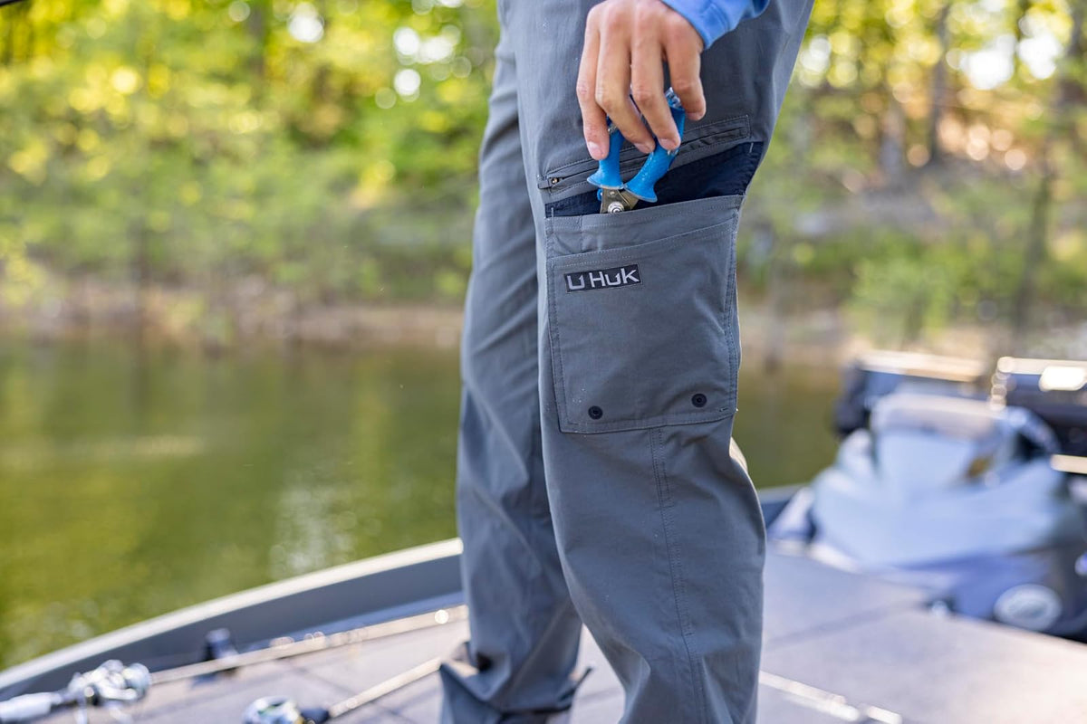 HUK Icon Pro Pant, Performance Fishing Cargo Pocket Pants Pantalones Hombre