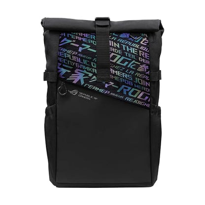 ASUS Mochila Gamer ROG BP4701 /Repelente al Agua/Holográfica/Bolsa Externa/Mochila Gamer/Gaming Laptop Backpack/Para Hombre y Mujer/Garantía en México