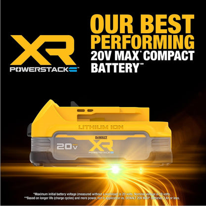 DEWALT - Batería de Iones de Litio de 20 V MAX POWERSTACK (DCBP034-2)
