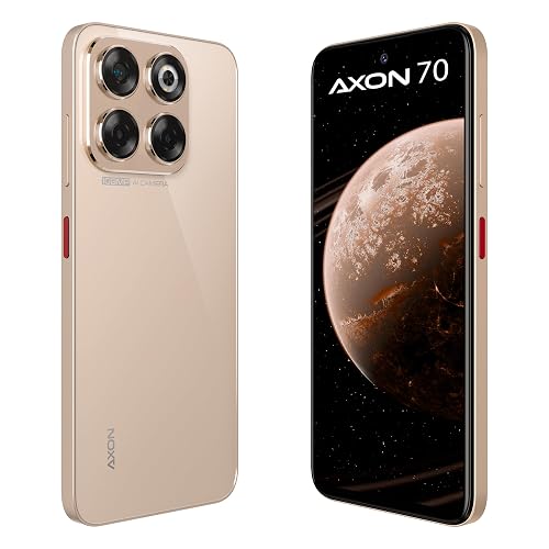 Celular ZTE Axon 70, 6.7” 120Hz, Cámara 108MP y 256GB+16GB RAM (6GB + 10GB dimámica), Batería 5000mAh, Dorado