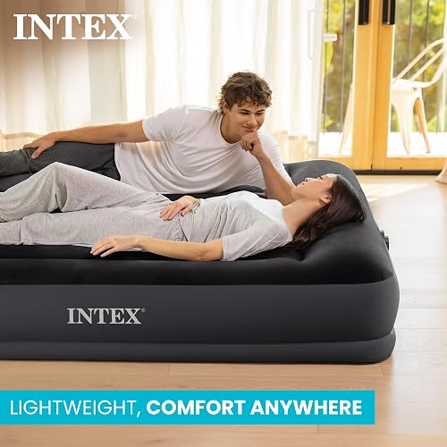 Intex 64147ED Dura Beam - Cama de Aire clásica con Bomba Interna, tamaño matrimonial
