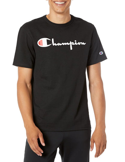 Champion LIFE Playera Cuello Redondo para Hombre - XS - Negro