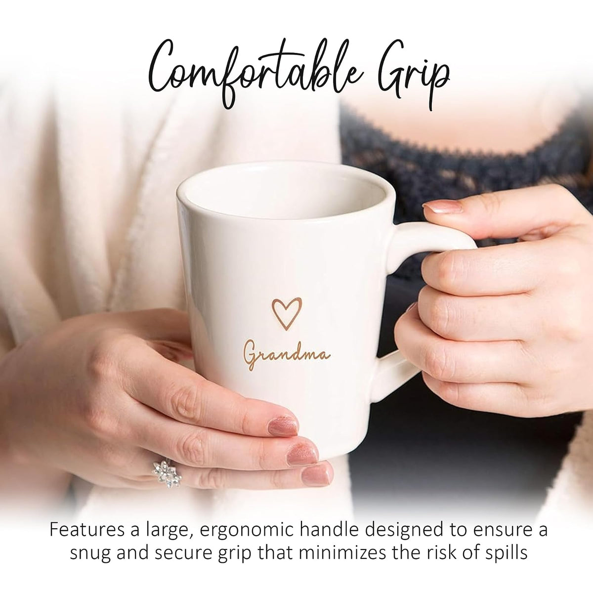 Pavilion Gift Company Taza para abuela, 15 onzas, color crema
