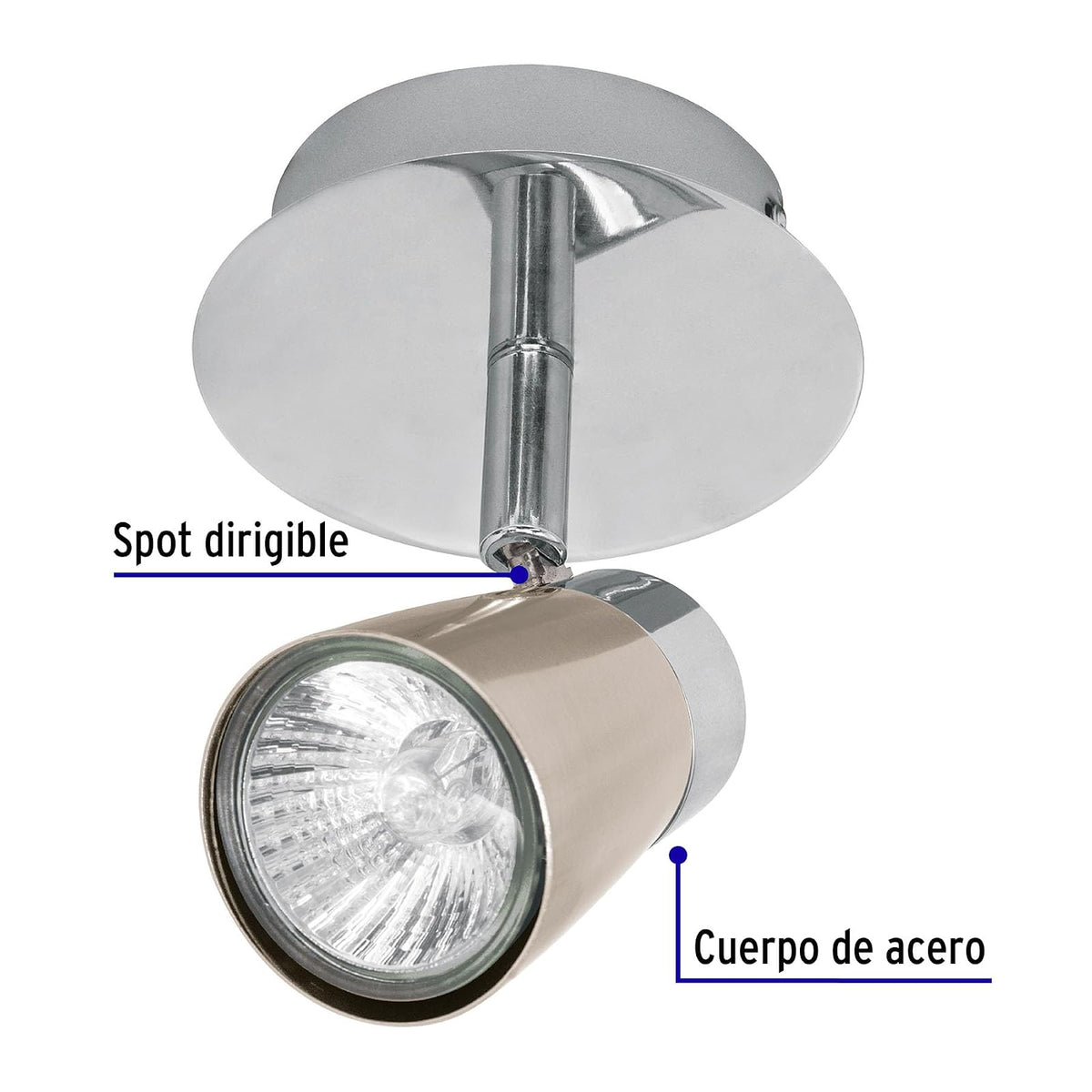 Volteck Lait SOB-301S, Sobrepuesto Spot, Bari, 1XGU10