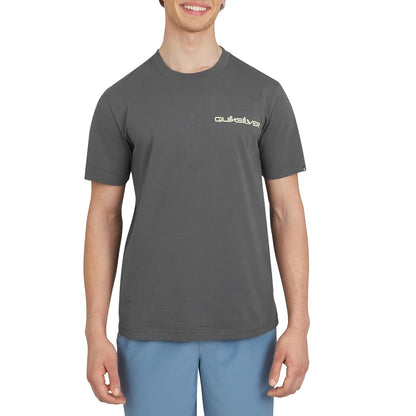 Quiksilver Playera de Manga Corta de Algodón para Hombre - M - Iron
