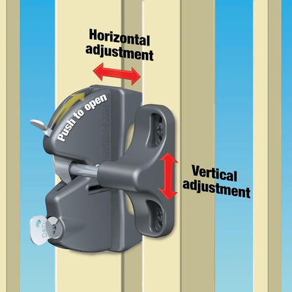 National Hardware N346 – 201 lokklatch automática llave puerta Lock Latch, 4 – 9/40,6 cm Color Negro, Actualizado embalaje, National empaque, 4-9/16", Negro