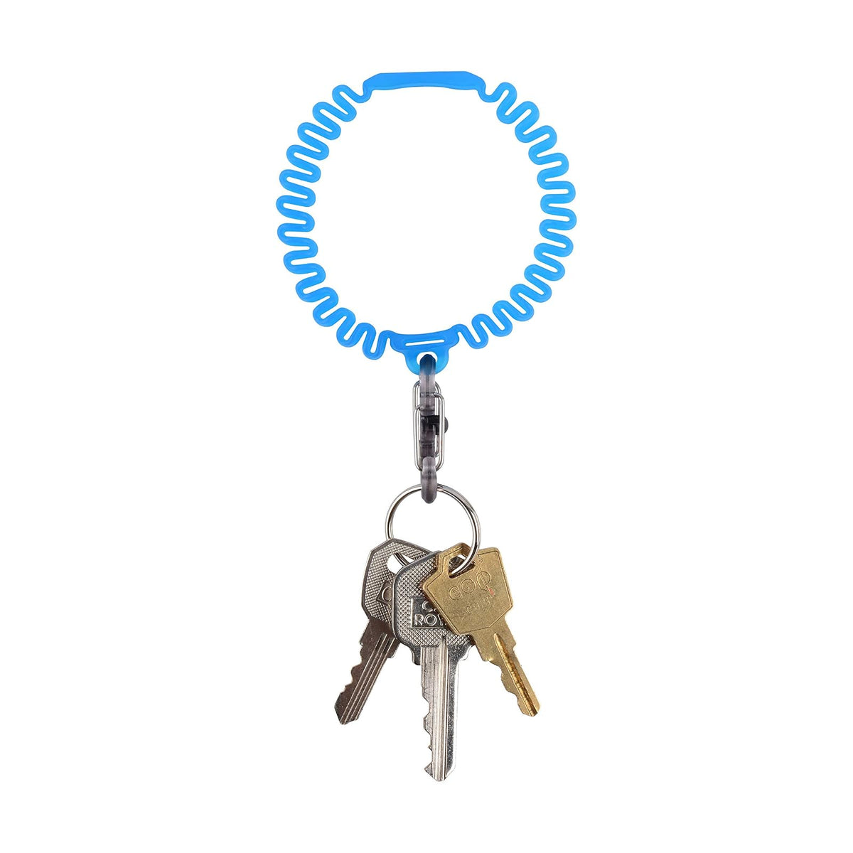 Nite Ize KWB-03-R6 Llavero de pulsera elástica con clip S-Biner, color azul