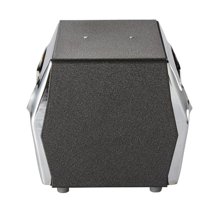 Dixie Dispensador de servilletas de plegado completo por GP PRO (Georgia-Pacific), cromo, 51602, 7.5 pulgadas de ancho x 6 pulgadas de profundidad x 5.4 pulgadas de alto, negro y cromado