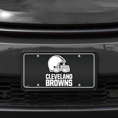 Rico Industries NFL Football Pittsburgh Steelers - Etiqueta de Fibra de Carbono de Metal para automóvil, 8.5 x 11 Pulgadas, Ideal para Camiones/Automóviles/SUV