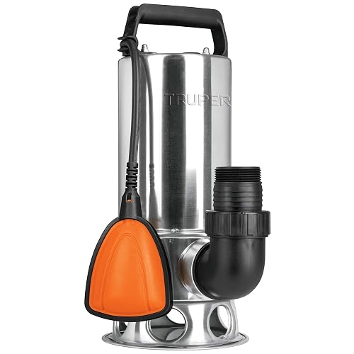 Truper BOS-1-1/2SM, Bomba sumergible metálica para agua sucia 1-1/2 HP