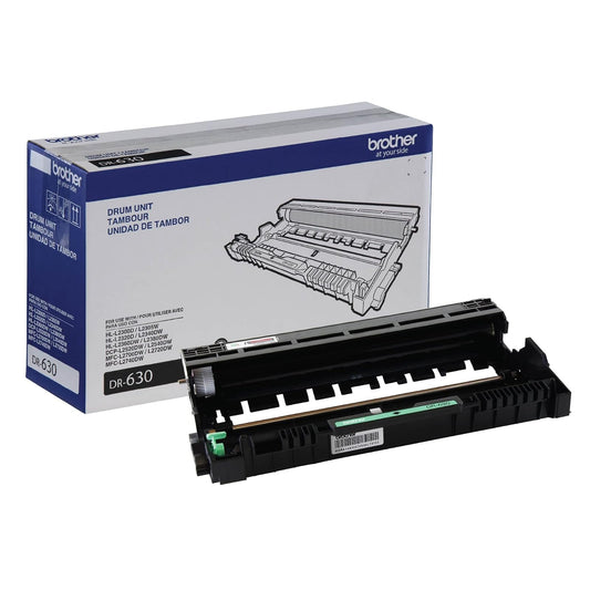Brother Unidad de Tambor DR-630 Negro, Rendimiento de 1,200 Páginas | Cartucho láser color negro, rendimiento de hasta 1,200 páginas