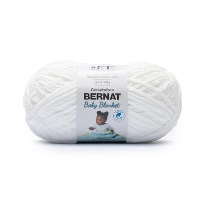 Bernat Baby Blanket Estambre Chenille para Bebé, Súper Voluminoso - Blanco