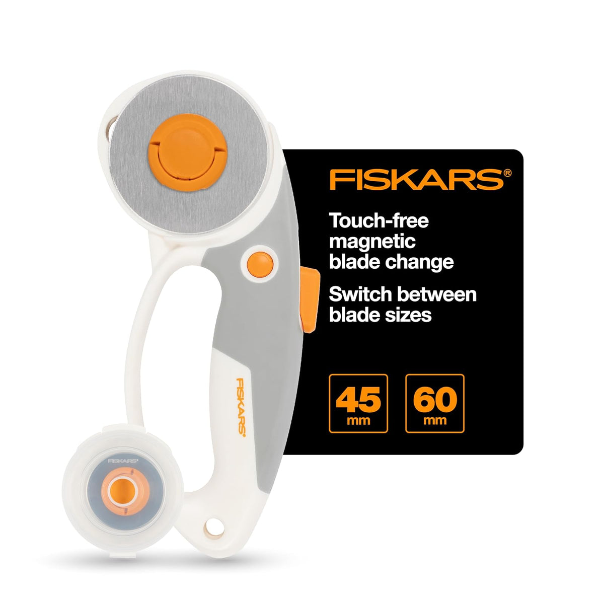 Fiskars Easy Change DuoLoop - Cortador rotativo (45 mm/60 mm)