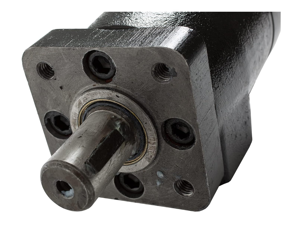Buyers Products Motor Hidráulico de Montaje de 4 Pernos, Eje Redondo 1 in, Puerto NPT 1/2 in CM034P