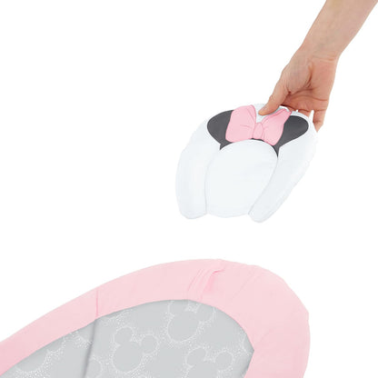 Bright Starts Minnie Mouse Rosy Skies - Tumbona con asiento vibrador y melodías