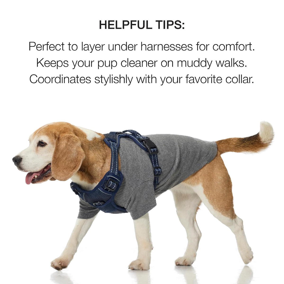 pet passion - Paquete de 3 Camisetas de Manga Corta para Mascotas, 100% algodón orgánico, Ropa para Perros pequeños, medianos, Grandes, Toby II, Camuflaje Salvia, XXL