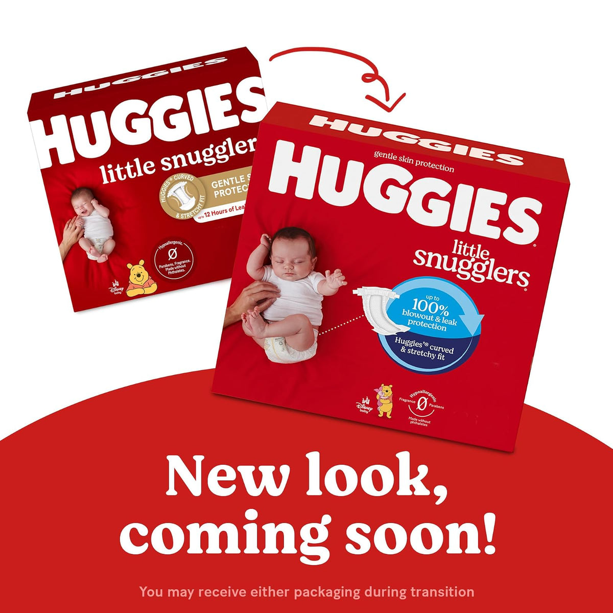 Huggies Little Snugglers Diapers, Size 2, 180 Count (Packaging May Vary)