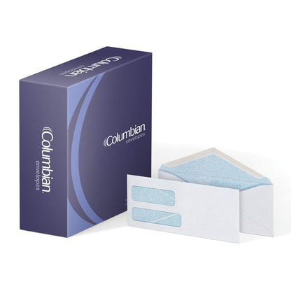 Columbian Envelopes Columbian (#9) Dubl-Vue - Sobres de seguridad para ventana, 3-7/8 x 8-7/8 pulgadas, blanco tintado, 500 unidades (CO165)