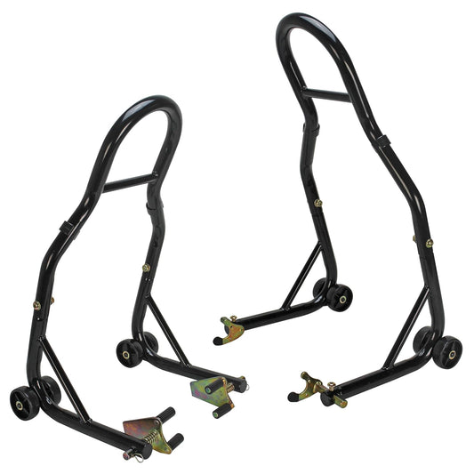 Extreme MAX 5600.3261 - Soporte de elevación Estilo Carrete Delantero y Trasero, se Adapta a la mayoría de Yamaha, Honda, Kawasaki, Suzuki, Ducati, BMW