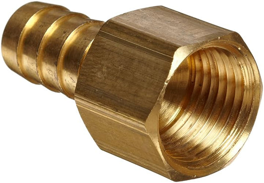 Anderson Metals 57002-0608 - Manguera de latón, conector, lengüeta de 3/8 pulgadas x tubo hembra de 1/2 pulgadas