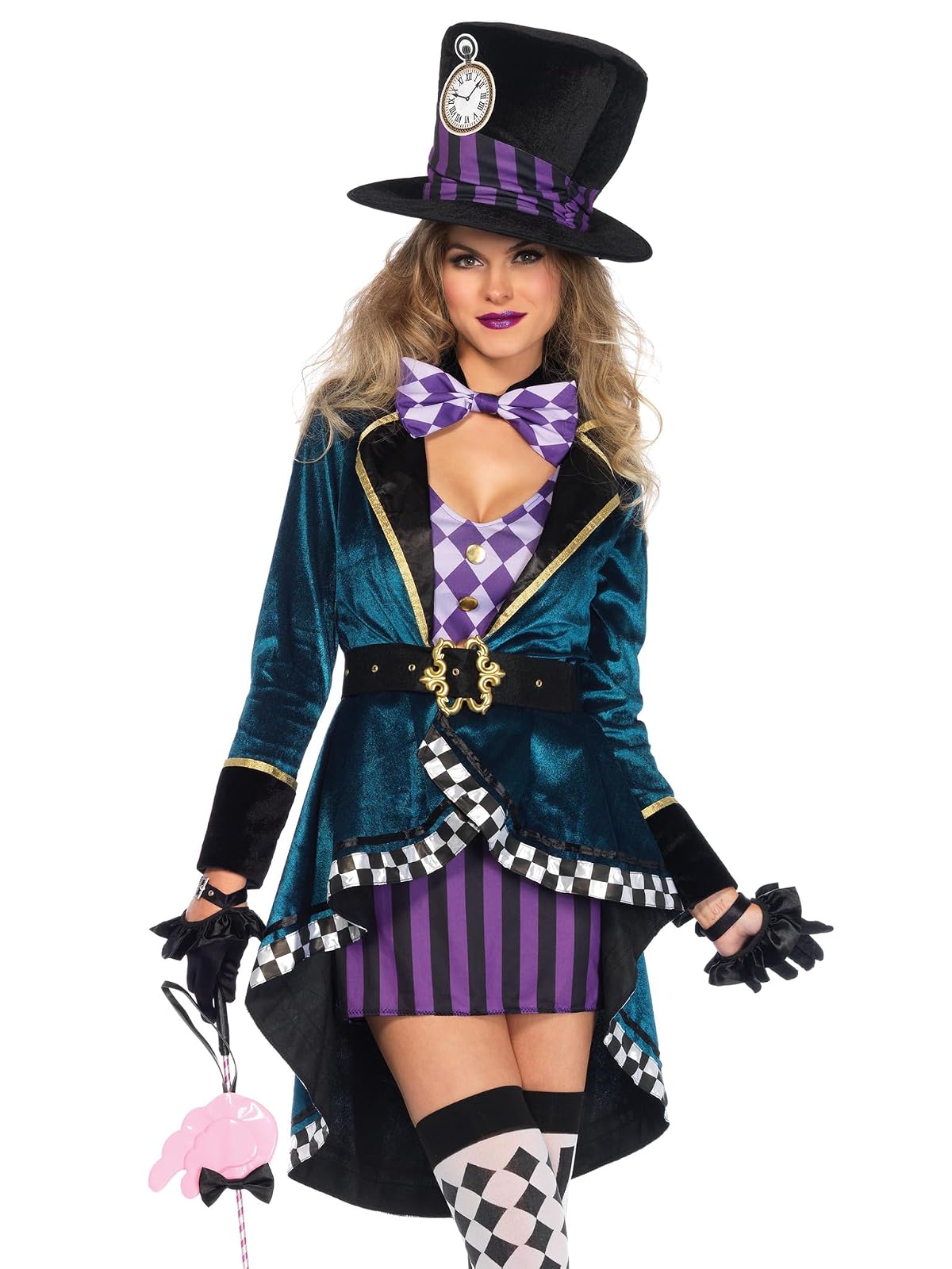 Leg Avenue Women's Delightful Mad Hatter Halloween Costume - 3X - 4X - Multi