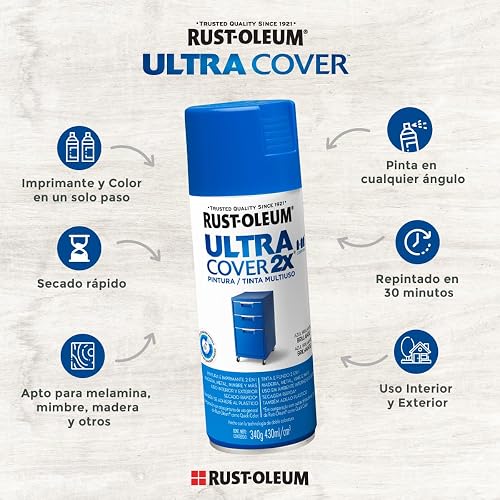 Rust-Oleum Ultra Cover 2X Marfil Brillante Aerosol 340 g