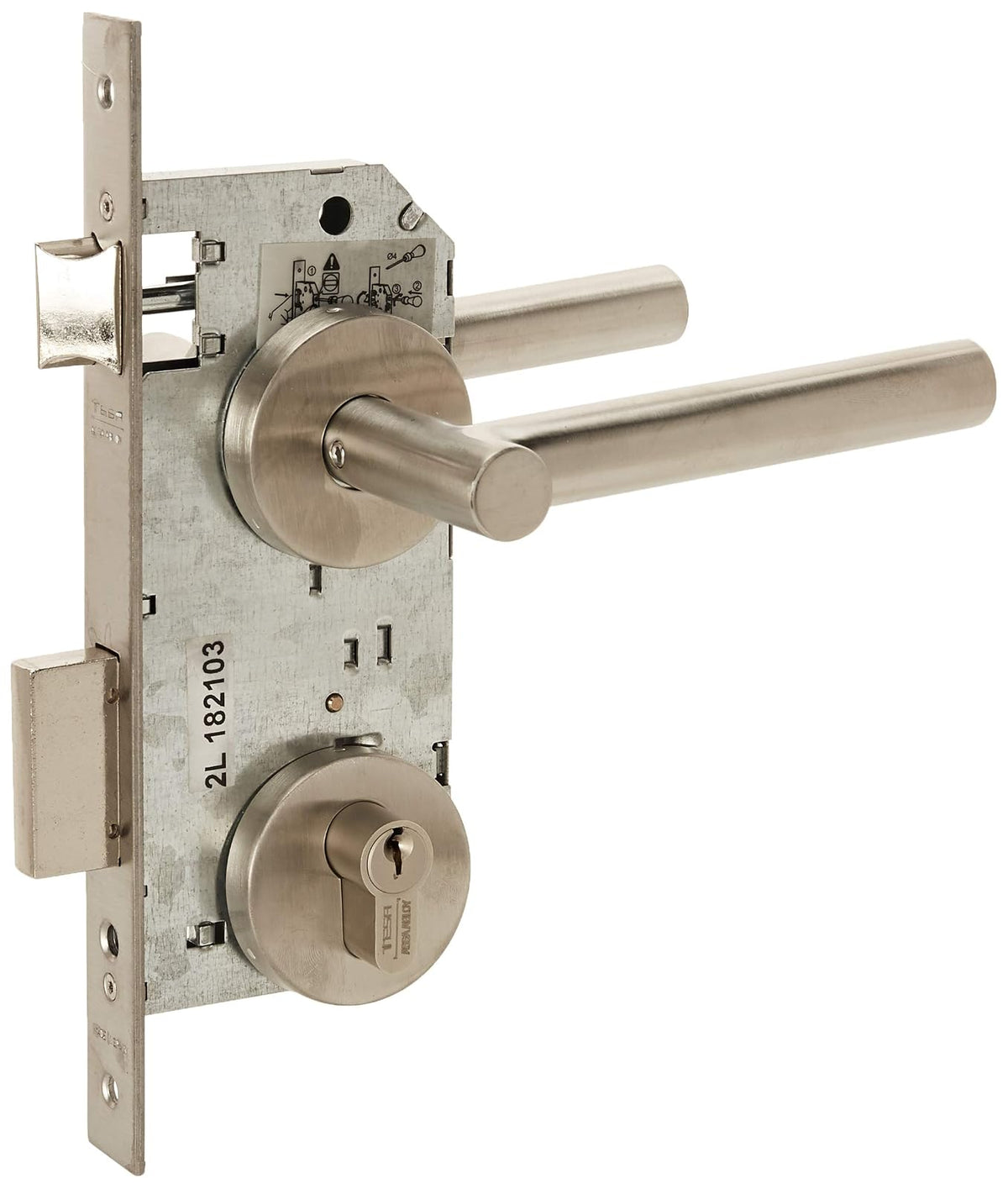Tesa MX85038 Kit Manija/Mecanismo Lazio 4030 Alta Seguridad Acero Inoxidable