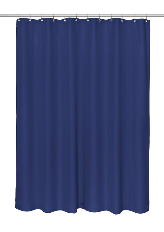 Carnation Home Fashions - Juego de 2 revestimientos de Cortina de Ducha de Peva de Calibre 10, 72 x 72, Color Azul Marino