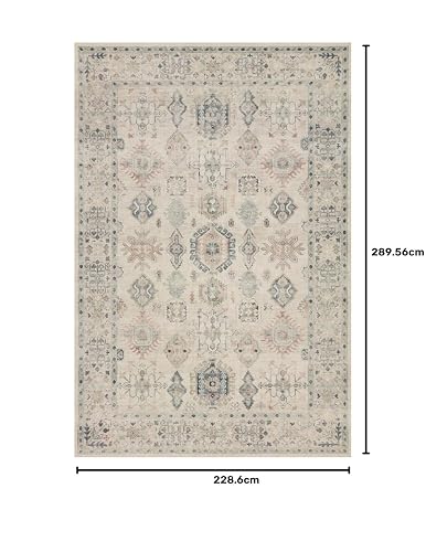 Loloi II Hathaway Collection HTH-04 Beige/Multi 7'-6" x 9'-6" Area Rug