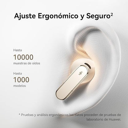 HUAWEI FreeBuds Pro 5 Audífonos inalámbricos, Arena | Cancelación de Ruido IA de Doble Motor para Negocios y Oficina, Ajuste Seguro Sonido Inmersivo, Llamadas Estables