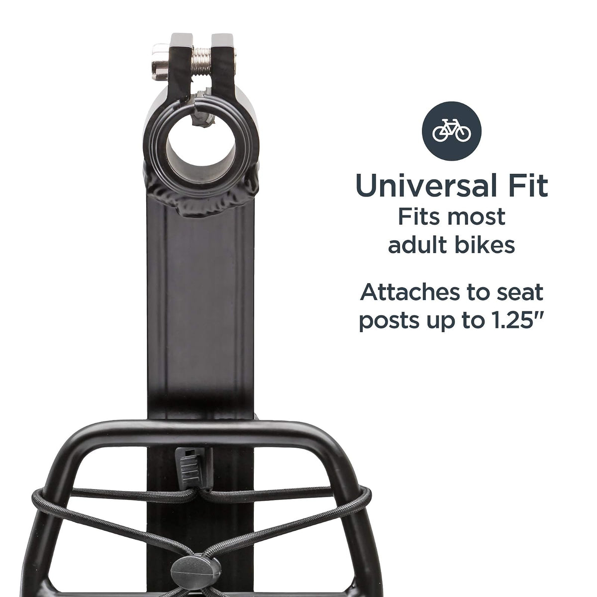 Schwinn - Estante de Carga Trasero para Bicicleta, Soporte Duradero para 26 Libras, se Adapta a la mayoría de para Adultos de 24 a 29 Pulgadas, con Centro, Lado o sin Puntos de