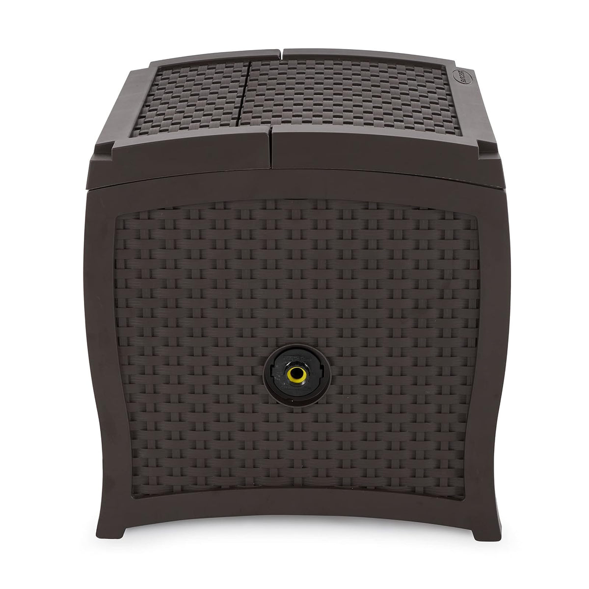 Carrete de manguera Suncast con guía de manguera Smart Trak, conexión hermética, construcción de resina duradera, capacidad de manguera de 225 pies, café, fabricado en los Estados Unidos