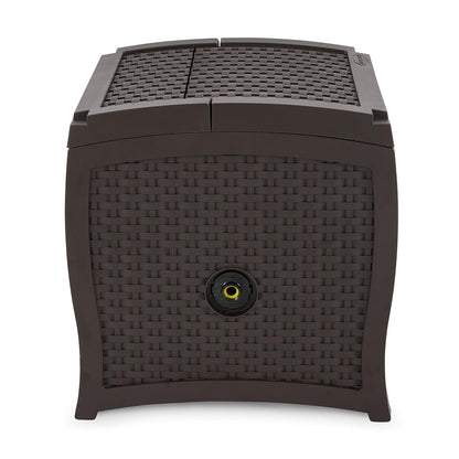 Carrete de manguera Suncast con guía de manguera Smart Trak, conexión hermética, construcción de resina duradera, capacidad de manguera de 225 pies, café, fabricado en los Estados Unidos