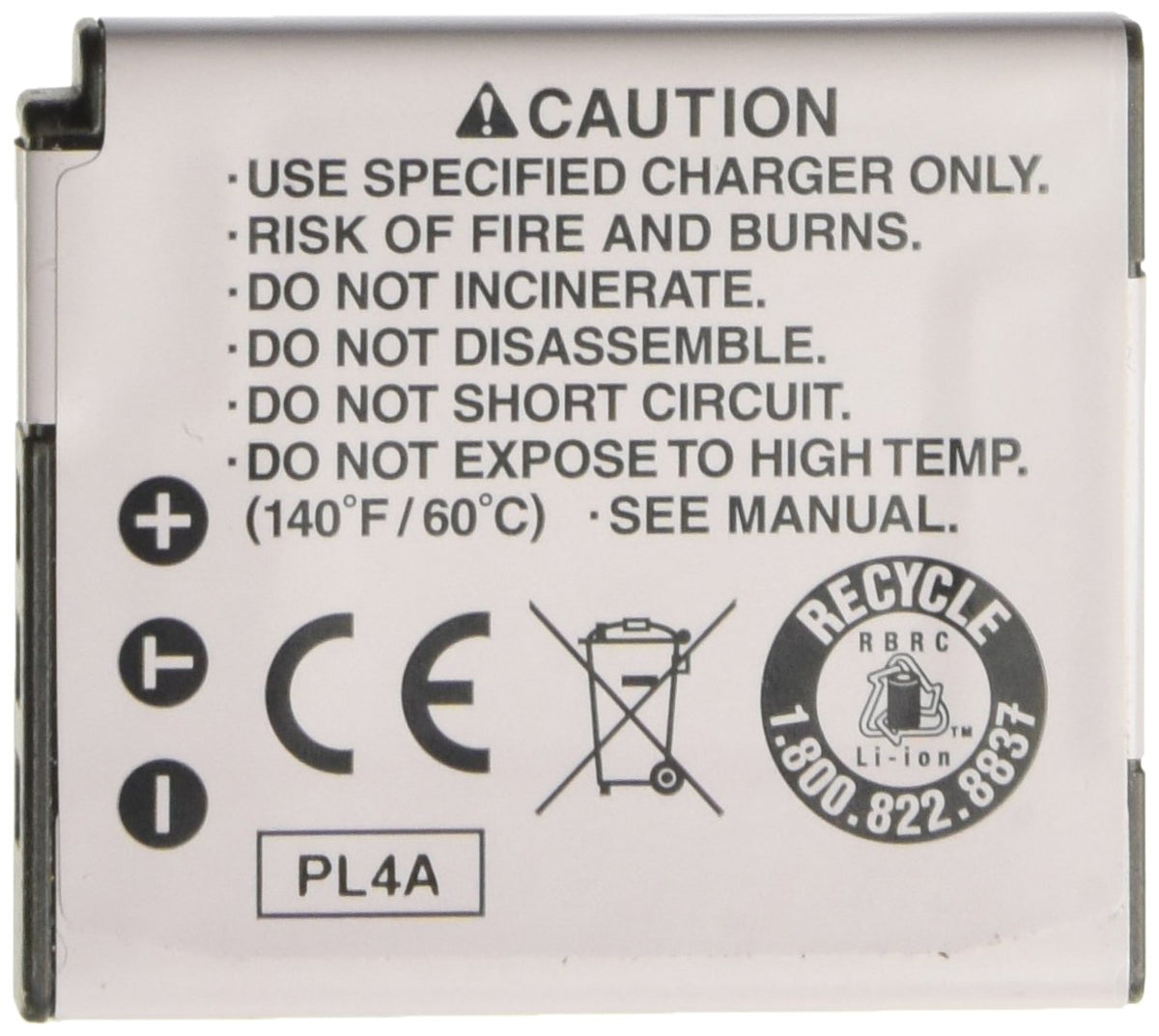 Pentax D-LI68 (E) Batería Recargable D-LI68, Litio, 3.7V, 1000 mAh