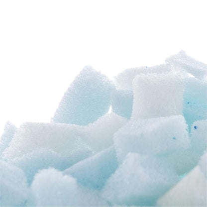 Linenspa Espuma viscoelástica triturada, Espuma Artesanal, Relleno de Repuesto para Almohadas, puf, sillas, Camas para Perros, Animales de Peluche y Manualidades, 2.5 Libras, Azul