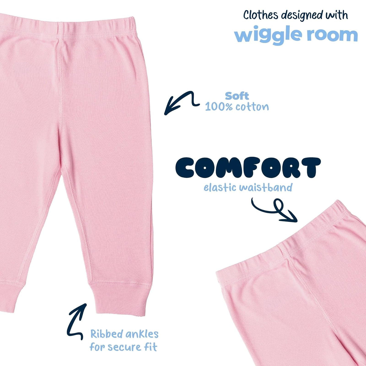 Gerber Paquete de 4 Pantalones florecedores para bebés y niños pequeñosbebés niñas