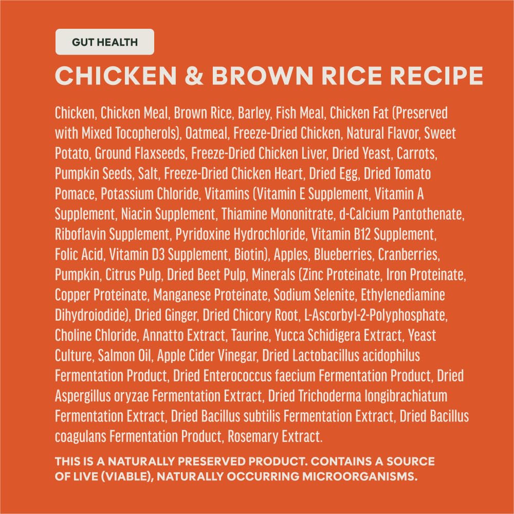 Instinct Raw Boost Gut Health Alimento Perro Pollo Salud Digestiva 18lb