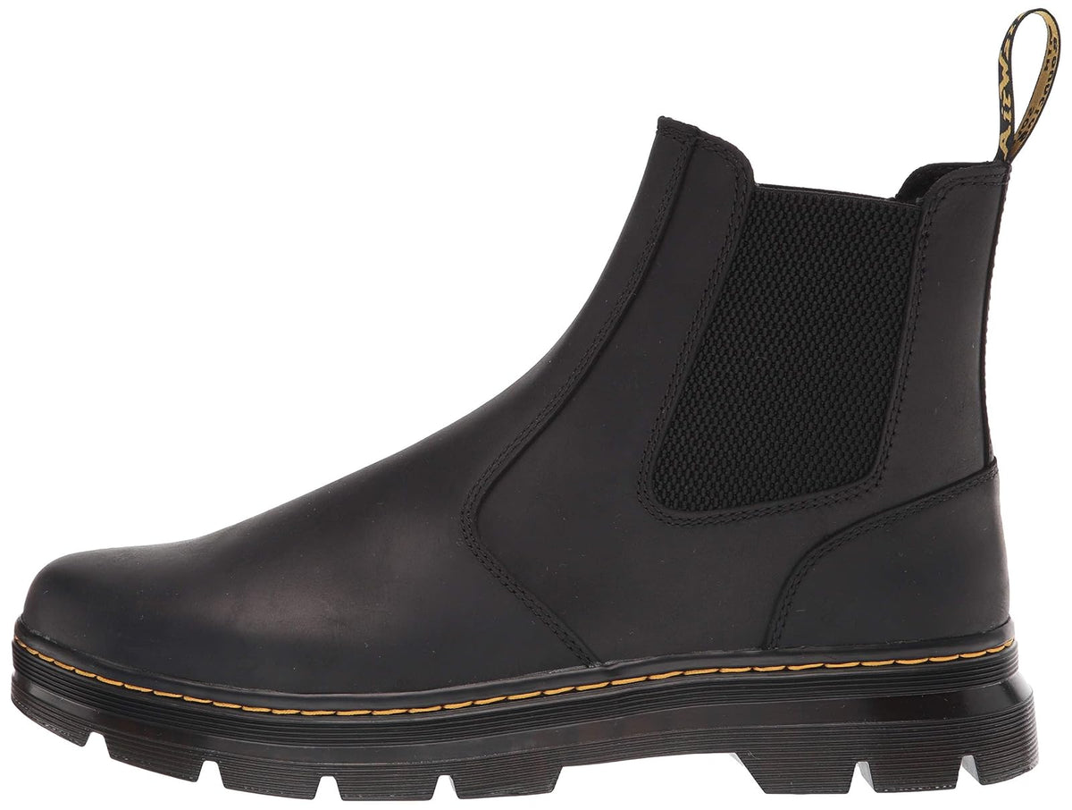 Dr. Martens 2976 Chelsea - Botas unisex, negro (Black Wyoming), 7 Women/6 Men
