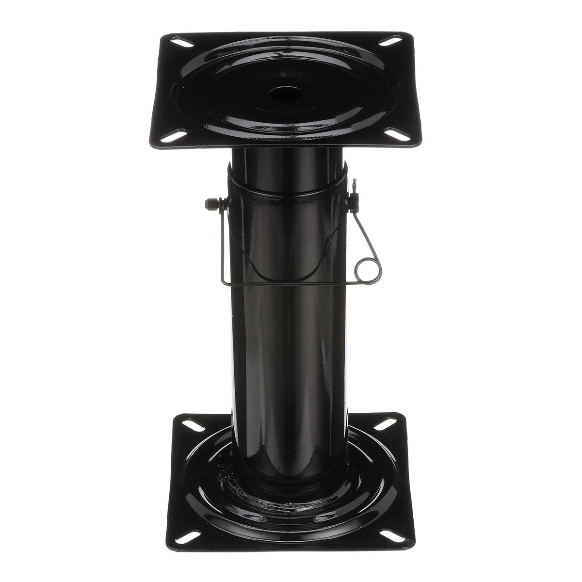 Attwood 91320-ADJ Swivl-Eze Pedestal Ajustable, Altura Ajustable de 11 ½-17 ½ Pulgadas, para Asiento de Barco, Revestimiento de Polvo Negro