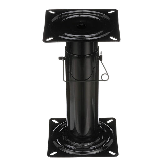 Attwood 91320-ADJ Swivl-Eze Pedestal Ajustable, Altura Ajustable de 11 ½-17 ½ Pulgadas, para Asiento de Barco, Revestimiento de Polvo Negro