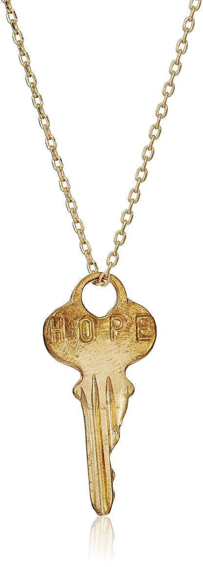 The Giving Keys Dainty Necklace Gold Hope