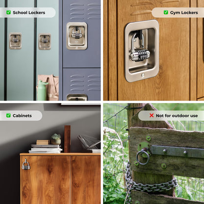 Master Lock 1523D Set Your Own Combination Padlock, 1 Pack, Color may vary | Cerradura fuerte y duradera; cerradura de aluminio y acero, cerradura de gimnasio, cerradura de combinación de seguridad