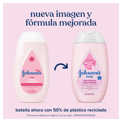 Johnson'S, Crema Corporal Para Bebé Original 400 Ml