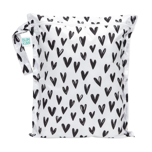 Bumkins - Bolsa húmeda impermeable para bebé, viajes, traje de natación, pañales de tela, piezas de bomba, piscina, playa, ropa de gimnasio, artículos de cambiador, gancho para carriola, guardería